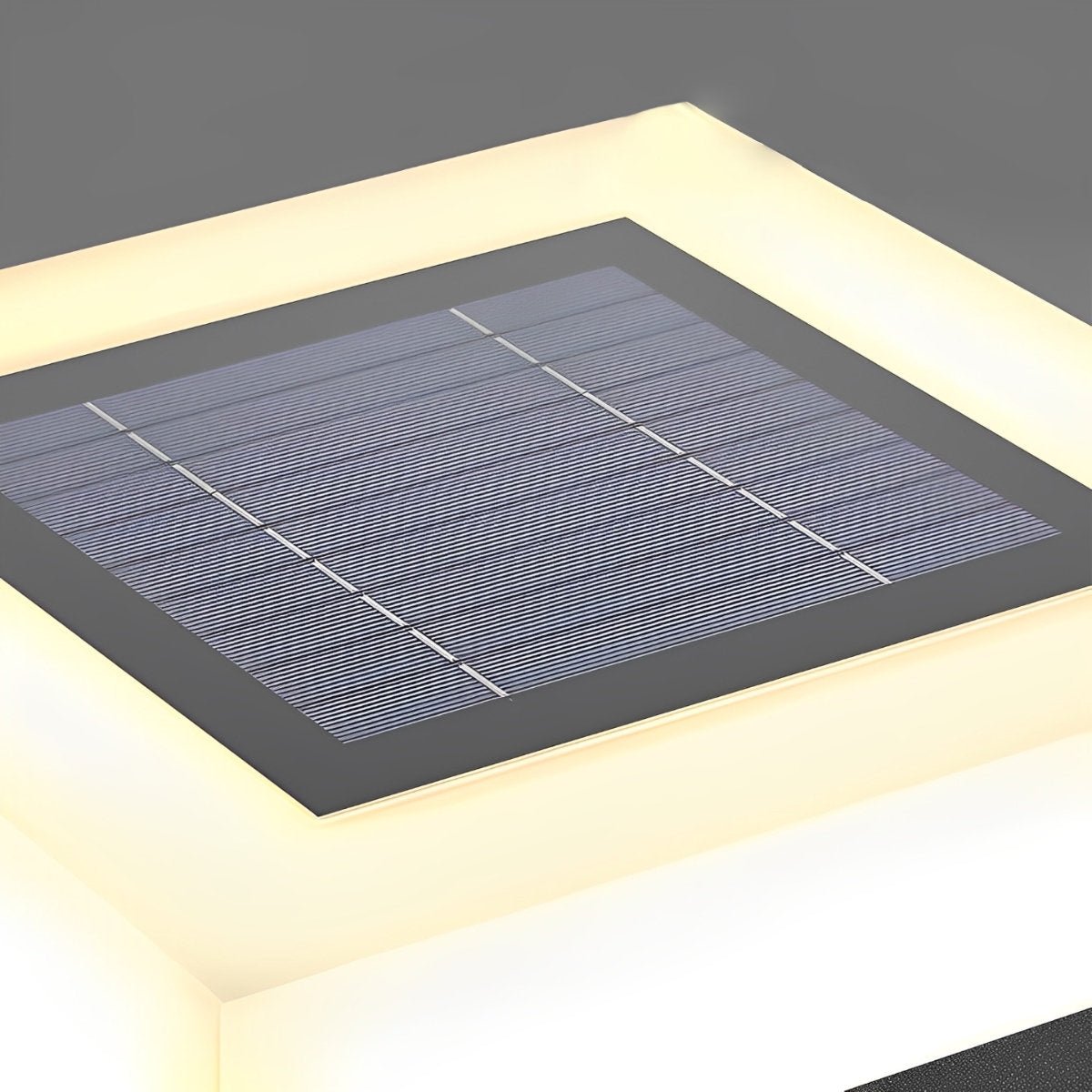 Pfostenleuchte Solar LED Edelstahl Schwarz Weiß Garten Zaun Sockel Außenleuchte Quadrat Gartenbeleuchtung Einfahrt Pfostenleuchte Außen Modern | Restfield