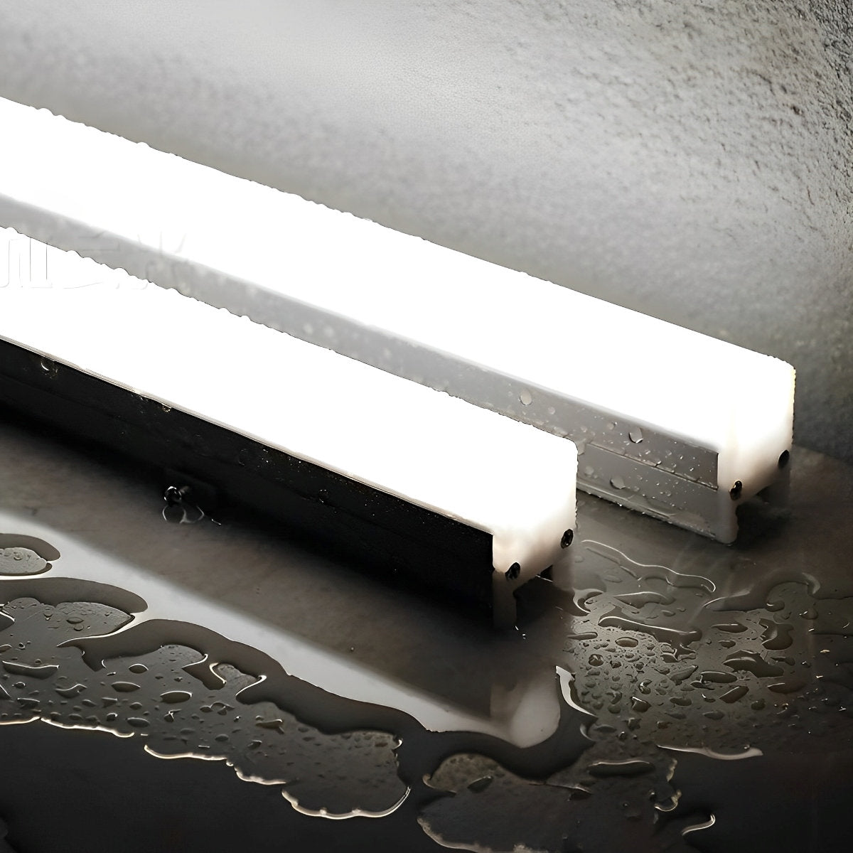 LED Lineare Außenleuchte Aluminium 12W Weiß IP65 Wasserdicht Fassadenbeleuchtung Architekturbeleuchtung Einbau Linear Licht Außenbeleuchtung | Restfield