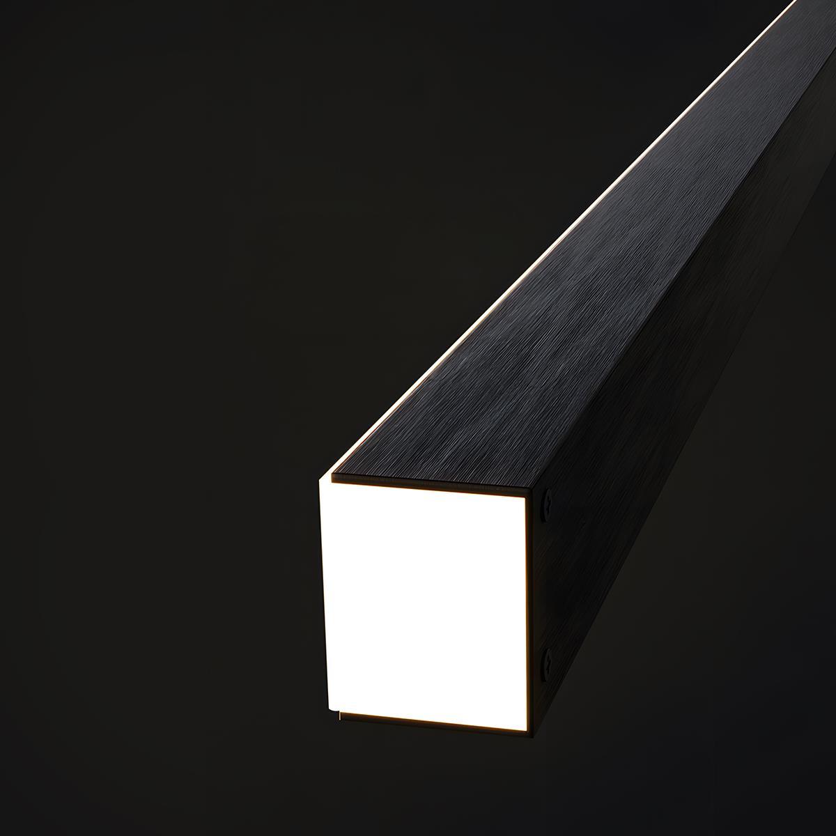Pendant Light Aluminum Black Adjustable LED 3 Light Settings Living Room Kitchen Dining Room Modern Scandinavian Design | Sansoti