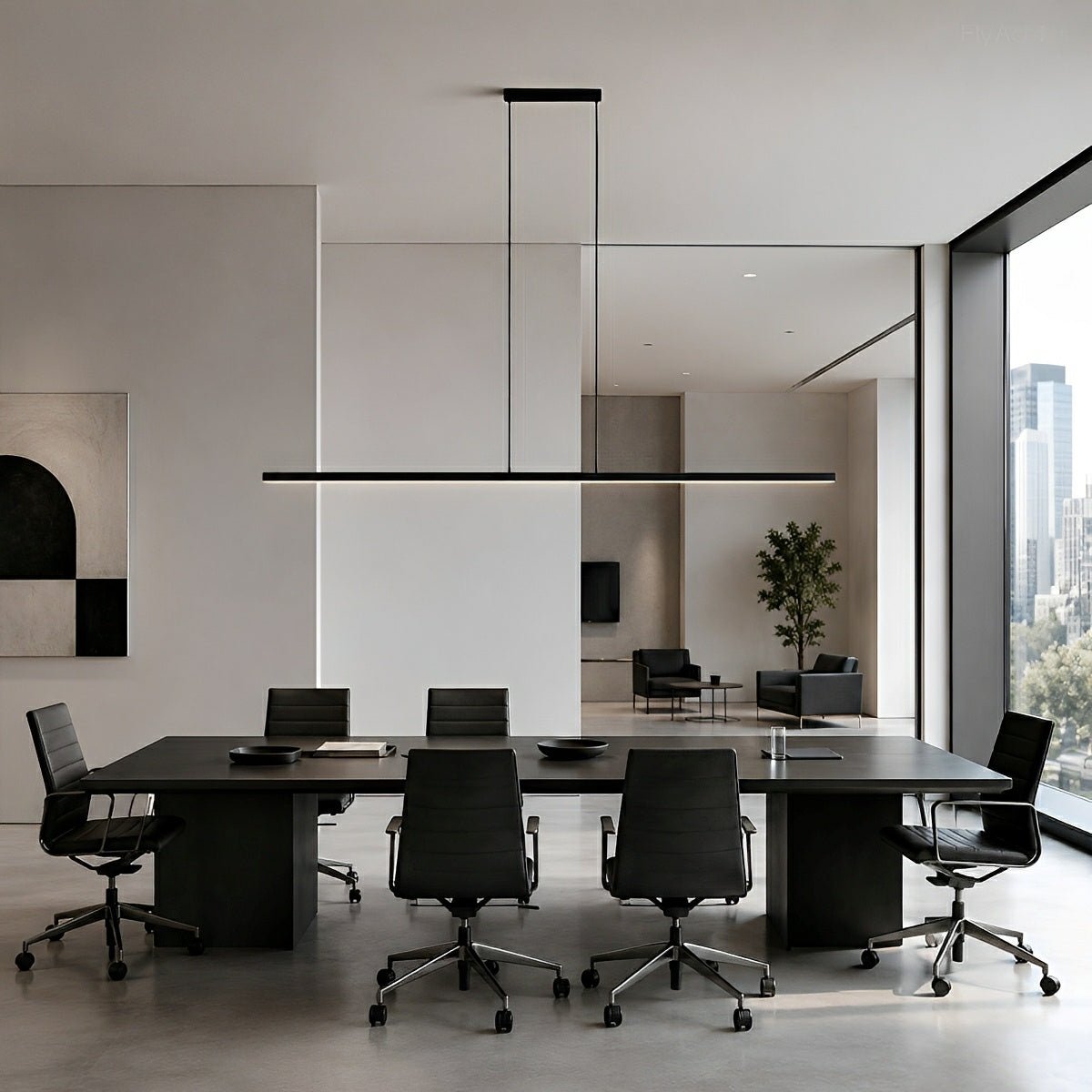 Pendant Light Aluminum Black Adjustable LED 3 Light Settings Living Room Kitchen Dining Room Modern Scandinavian Design | Sansoti