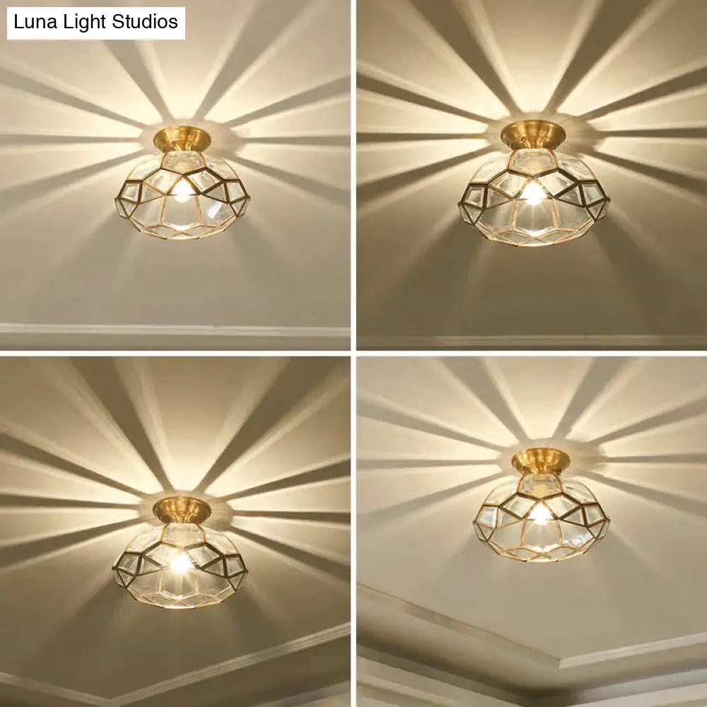 Kupfer-Deckenleuchte, minimalistisches Design, Flur, Schlafzimmer, Wohnzimmer, LED-Beleuchtung, Aufbaumontage, E27 | Sansoti