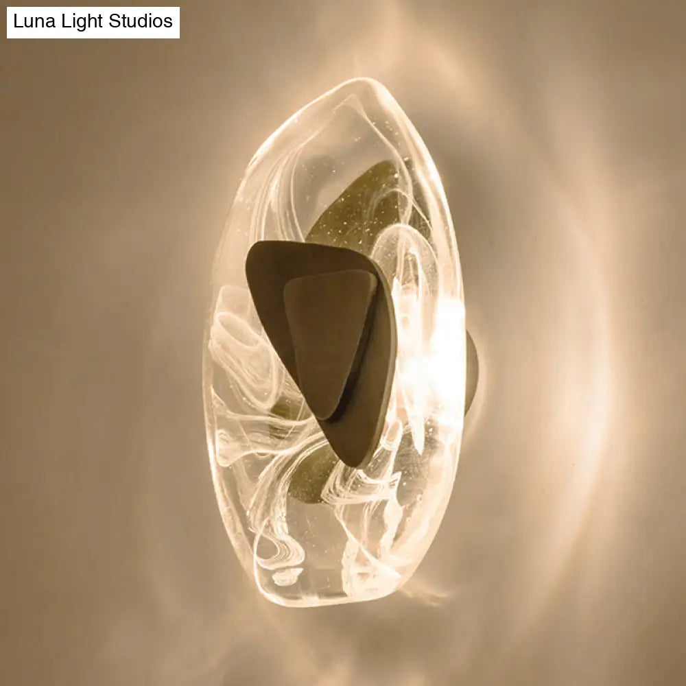 Glazen Wandlamp met Metalen Behuizing 28cm Dimbaar LED Verlichting voor Slaapkamer Woonkamer Sfeerverlichting | Sansoti
