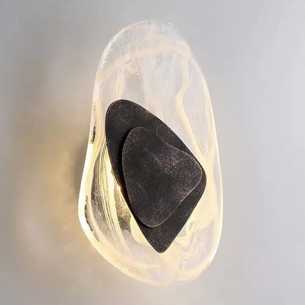 Glazen Wandlamp met Metalen Behuizing 28cm Dimbaar LED Verlichting voor Slaapkamer Woonkamer Sfeerverlichting | Sansoti