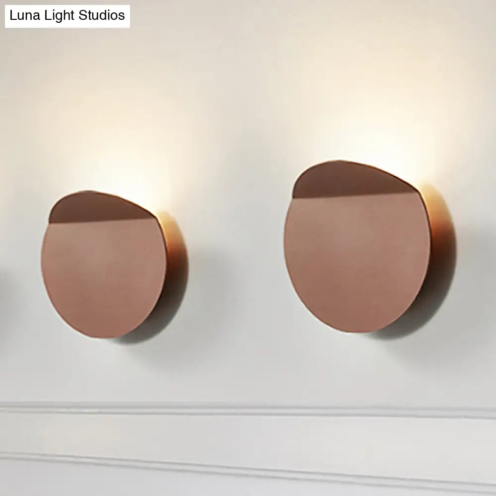 Applique murale ronde en métal, LED à intensité variable, blanc chaud, pour entrée, hall et couloir, design moderne scandinave, éclairage d’ambiance | Sansoti