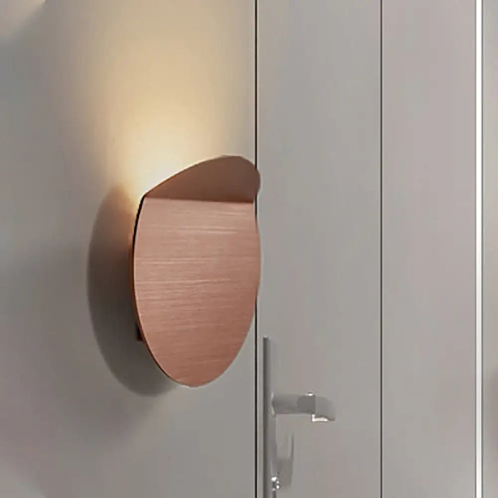 Applique murale ronde en métal, LED à intensité variable, blanc chaud, pour entrée, hall et couloir, design moderne scandinave, éclairage d’ambiance | Sansoti