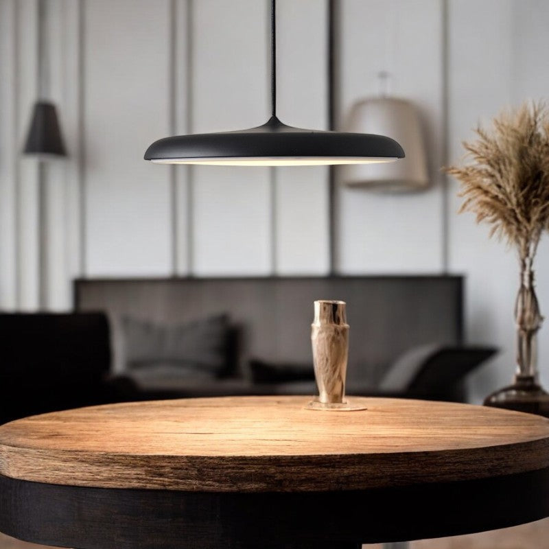 Scandinavian LED Ceiling Light Round Pendant Light Metal Acrylic Nordic Design Living Room Dining Room Hallway Bedroom | Sansoti