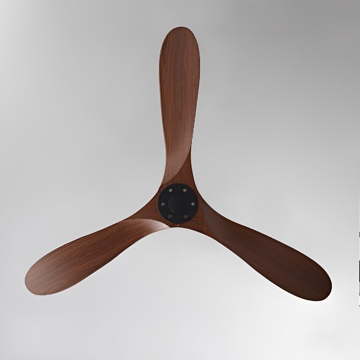 Ceiling fan DC motor 6 speeds reversible quiet minimalist white black wood 42-60 inch energy-efficient | Sansoti
