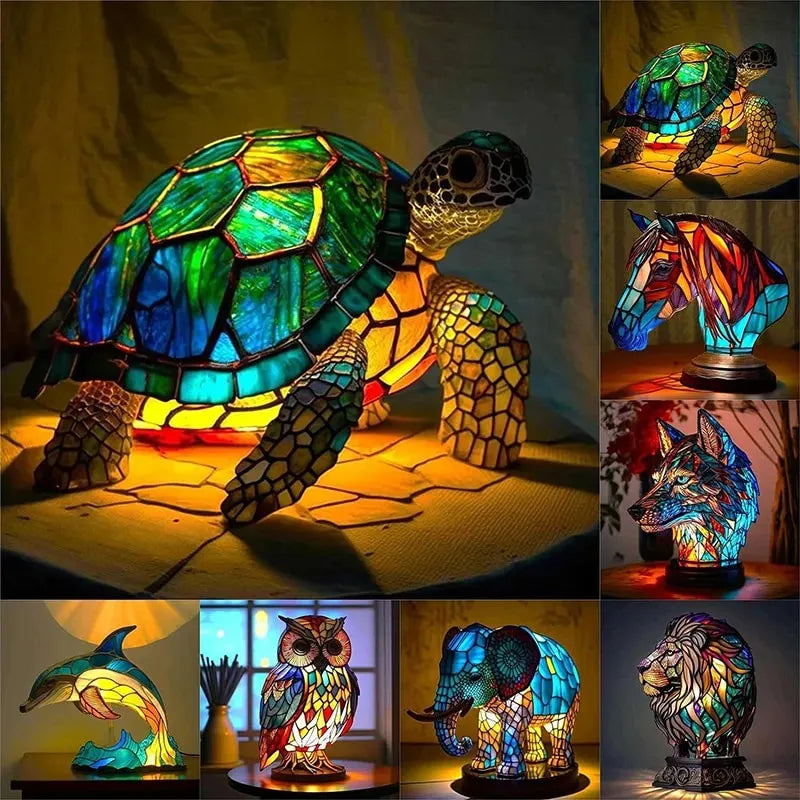 Sculptural LED Animal Table Lamp Artistic Design Modern Ambient Lighting Living Room Bedroom Bedside Table | Sansoti