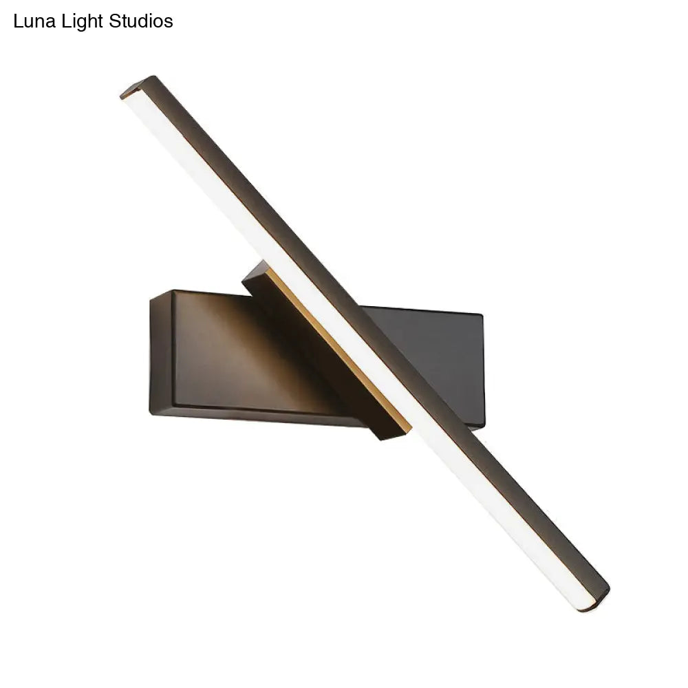 Lineare LED-Wandleuchte mit Acryl-Lichtstreifen für moderne Innenräume, Schwarz oder Weiß, stimmungsvolles Lichtdesign | Sansoti