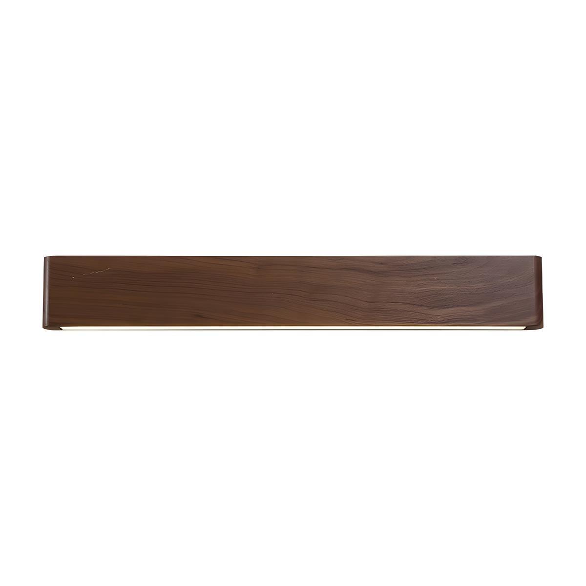 Wandlamp Hout Walnoot LED 6W Binnen Woonkamer Slaapkamer Rechthoek Dimbaar Wandverlichting Japandi Interieur Sfeerverlichting | Sansoti