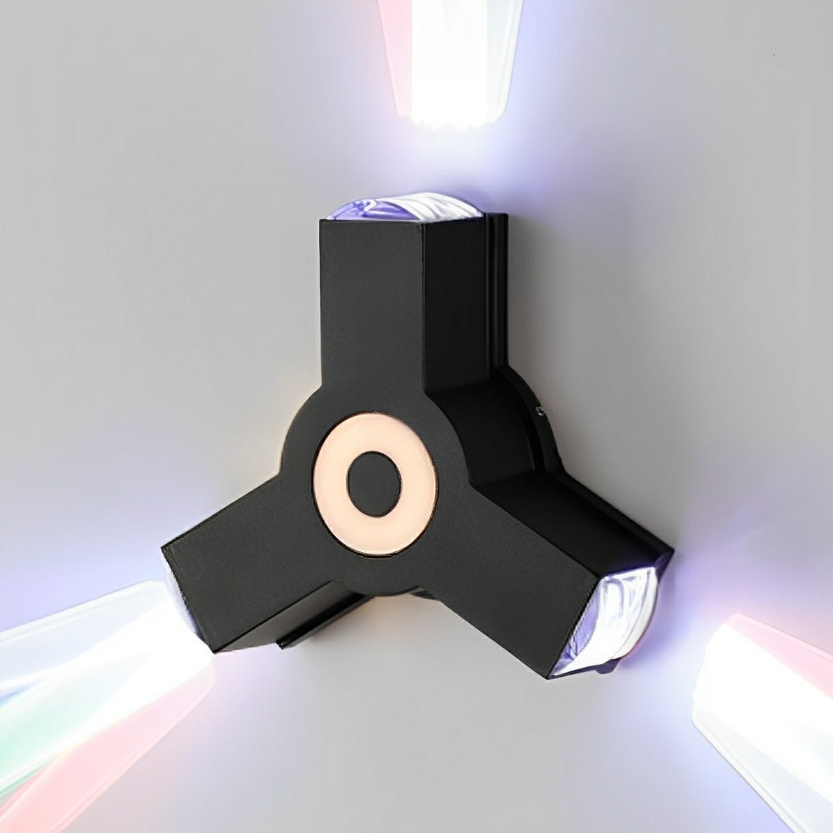 Black LED Outdoor Wall Light Adjustable Multiple Spotlights Waterproof IP65 Garden Lighting Modern Facade Light Outdoor Lighting | Sansoti