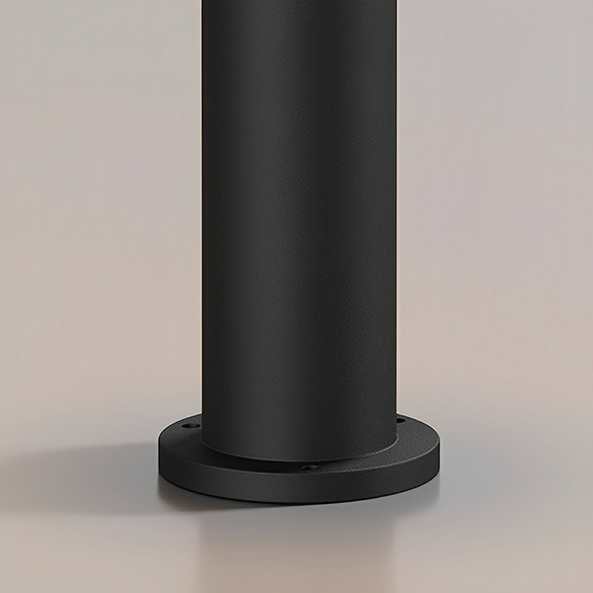Lampe de jardin LED cylindrique en aluminium noir de 40-80 cm, éclairage extérieur câblé pour allées, accès et villas | Sansoti