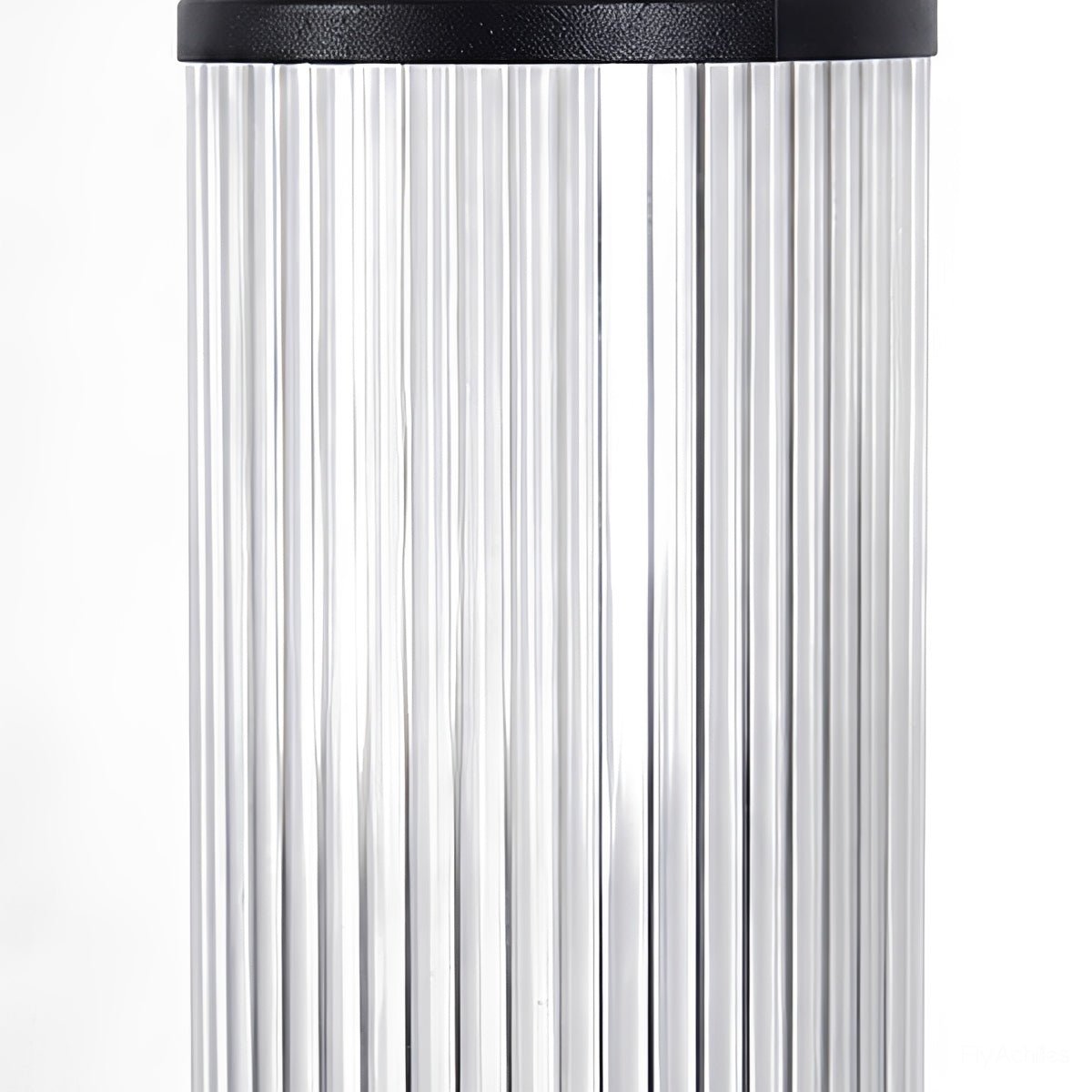 Lampe de jardin LED cylindrique en aluminium noir de 40-80 cm, éclairage extérieur câblé pour allées, accès et villas | Sansoti