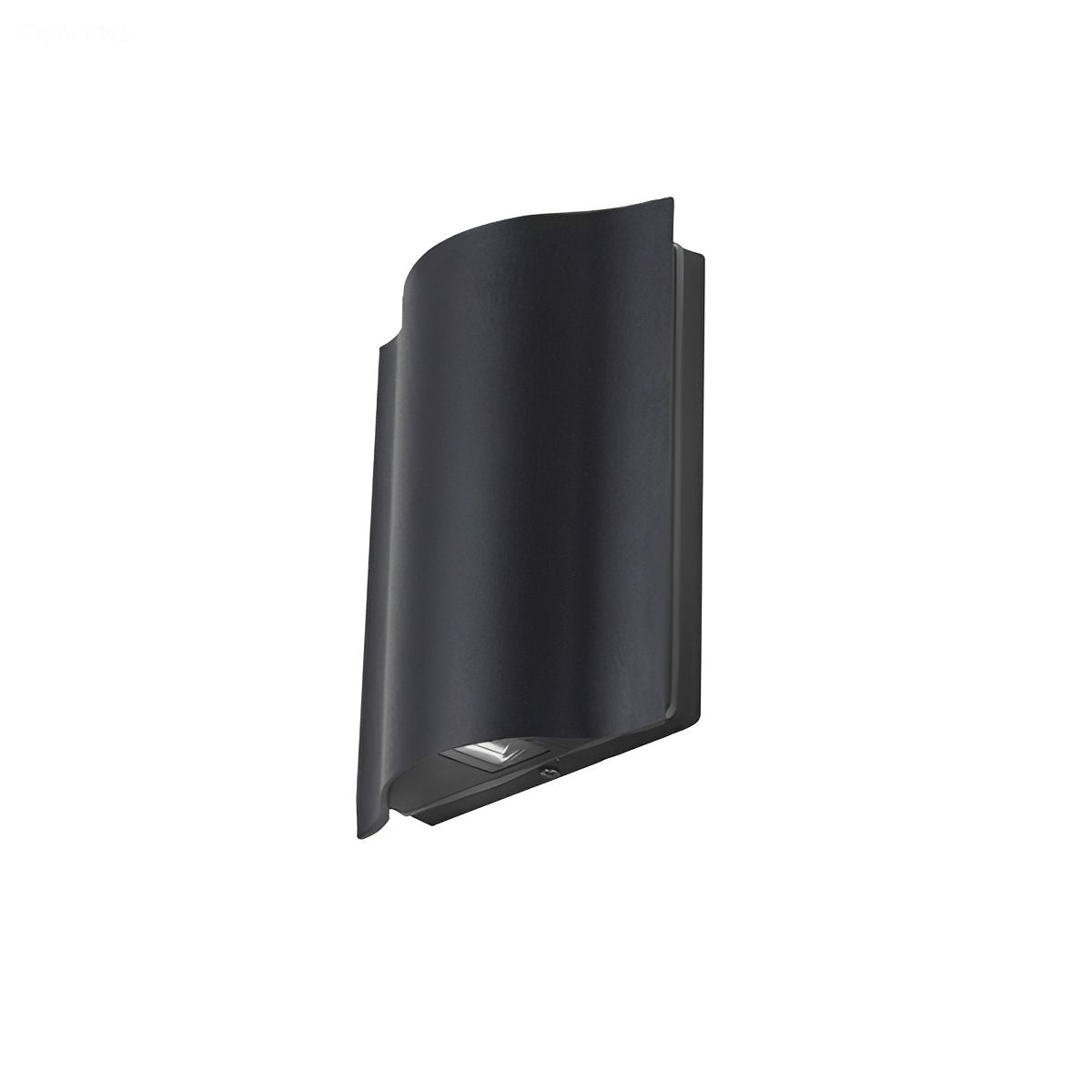 Schwarze Aluminium-Außenwandleuchte wasserdicht IP54 LED-Wellenmuster Up-Down-Beleuchtung 2-6 Spots Garten | Sansoti