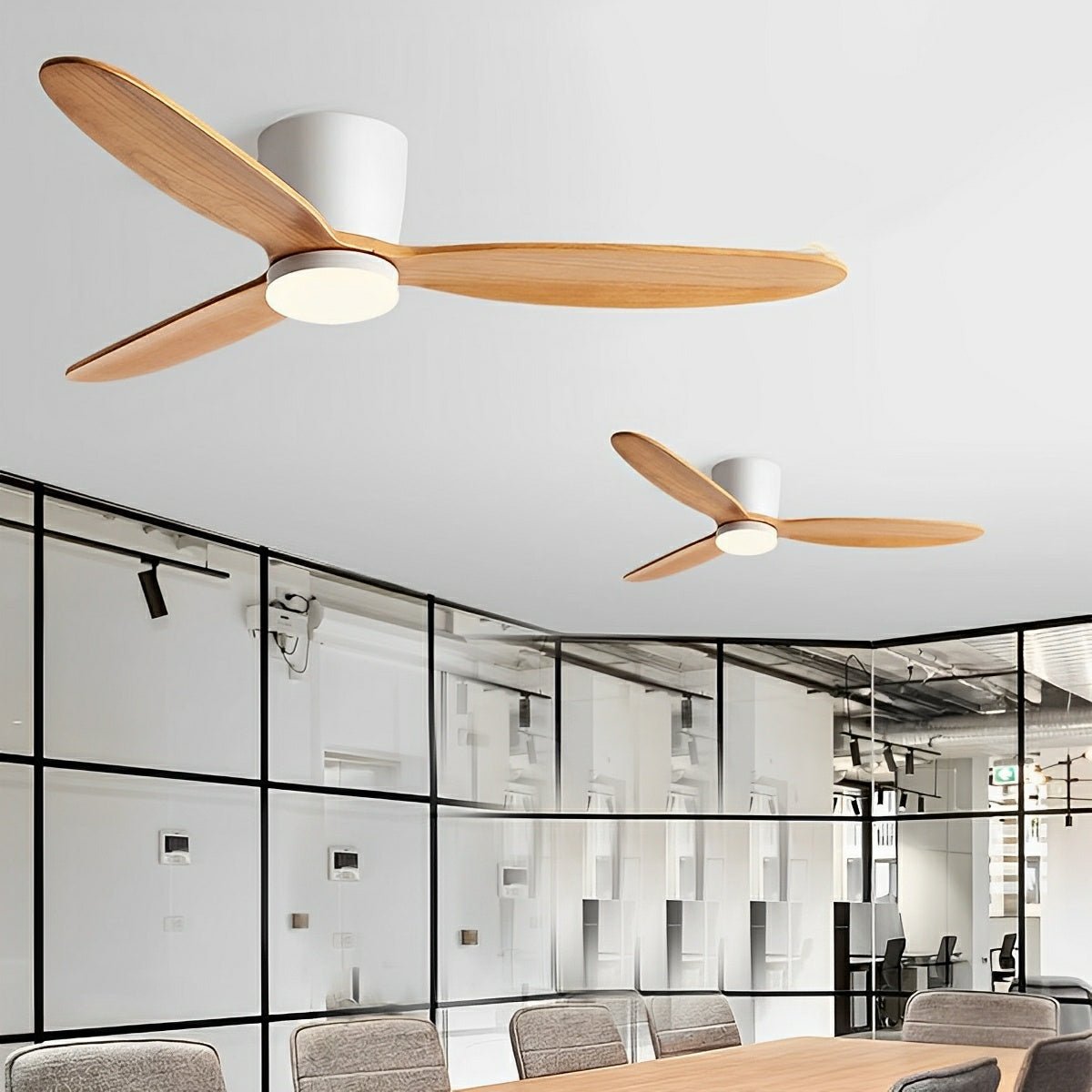 Deckenventilator Mit Lampe Holz 6 Geschwindigkeiten DC Motor Weiß Wohnzimmer Schlafzimmer Esszimmer Skandinavisch Dimmbar LED Fernbedienung | Restfield
