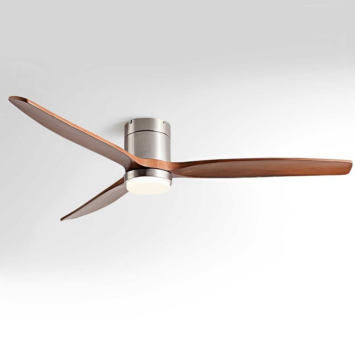 Deckenventilator mit Beleuchtung, 6 Geschwindigkeitsstufen, Gleichstrommotor, Holzflügel, einstellbare Farbtemperatur | Sansoti
