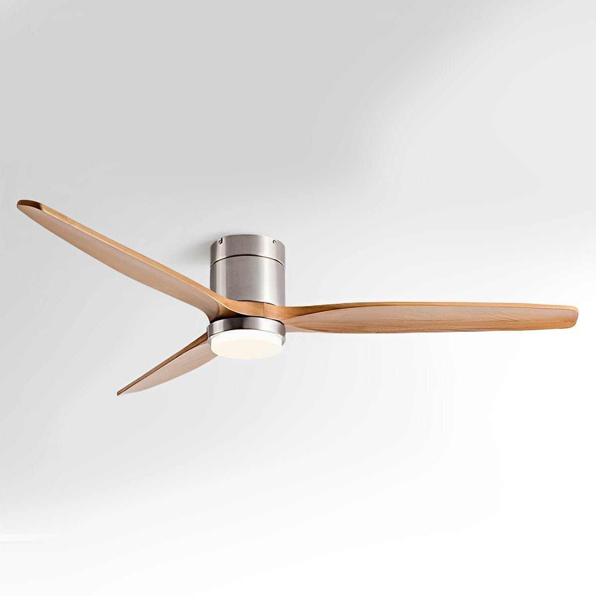 Deckenventilator mit Beleuchtung, 6 Geschwindigkeitsstufen, Gleichstrommotor, Holzflügel, einstellbare Farbtemperatur | Sansoti