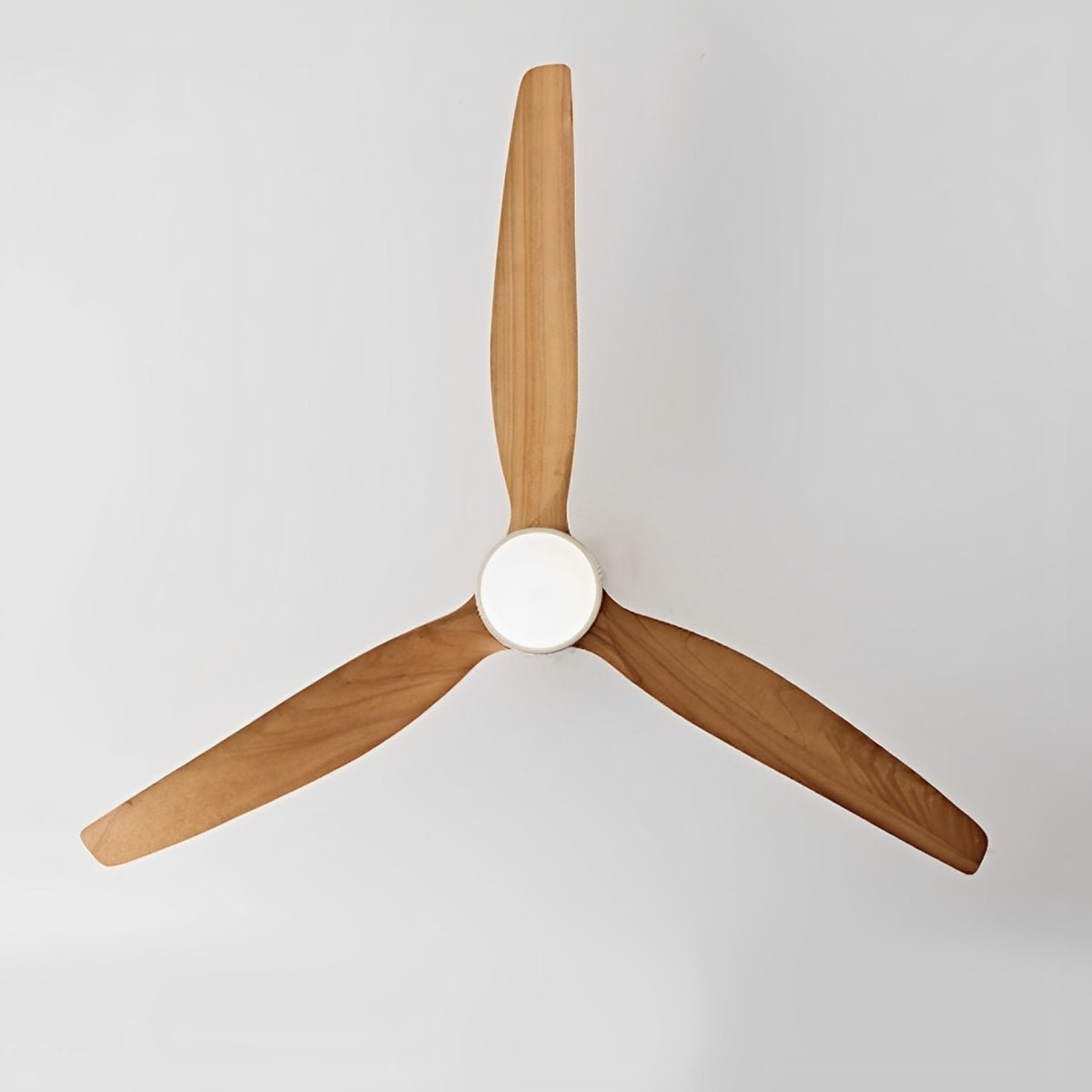 Deckenventilator mit Beleuchtung, 6 Geschwindigkeitsstufen, Gleichstrommotor, Holzflügel, einstellbare Farbtemperatur | Sansoti