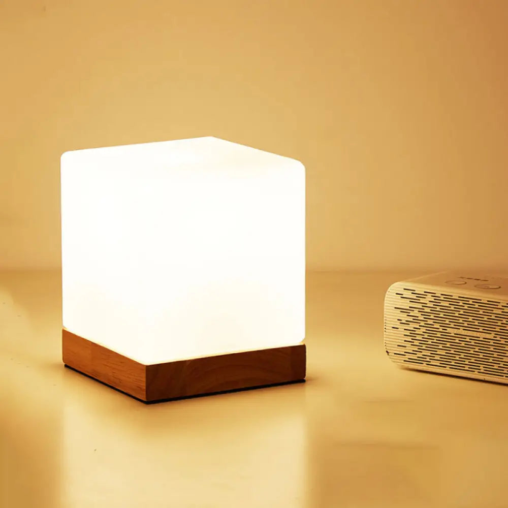 Tafellamp met Glazen Kap Wit Modern Design Leeslamp Bureau Verlichting E26 E27 Fitting Sfeerlamp Tafel | Sansoti