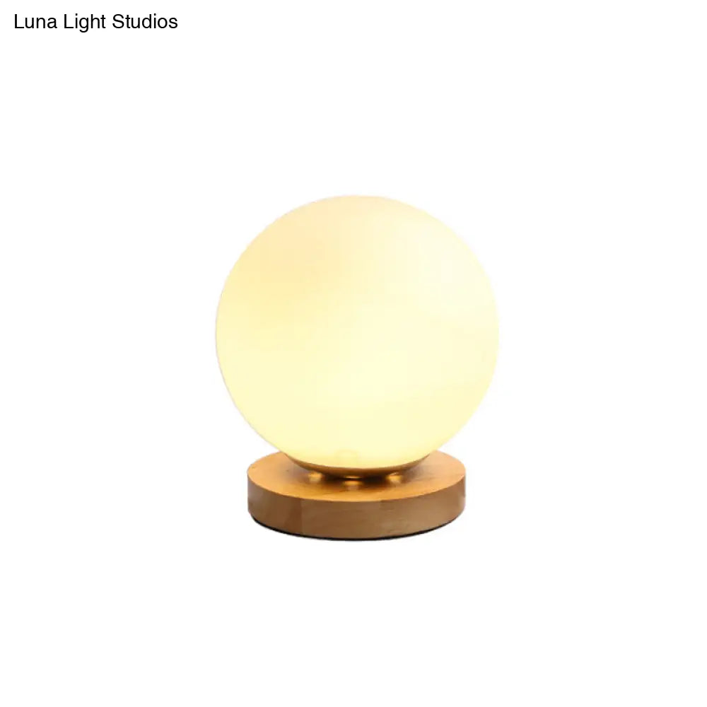 Tafellamp met Glazen Kap Wit Modern Design Leeslamp Bureau Verlichting E26 E27 Fitting Sfeerlamp Tafel | Sansoti