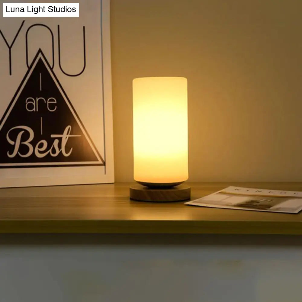 Tafellamp met Glazen Kap Wit Modern Design Leeslamp Bureau Verlichting E26 E27 Fitting Sfeerlamp Tafel | Sansoti