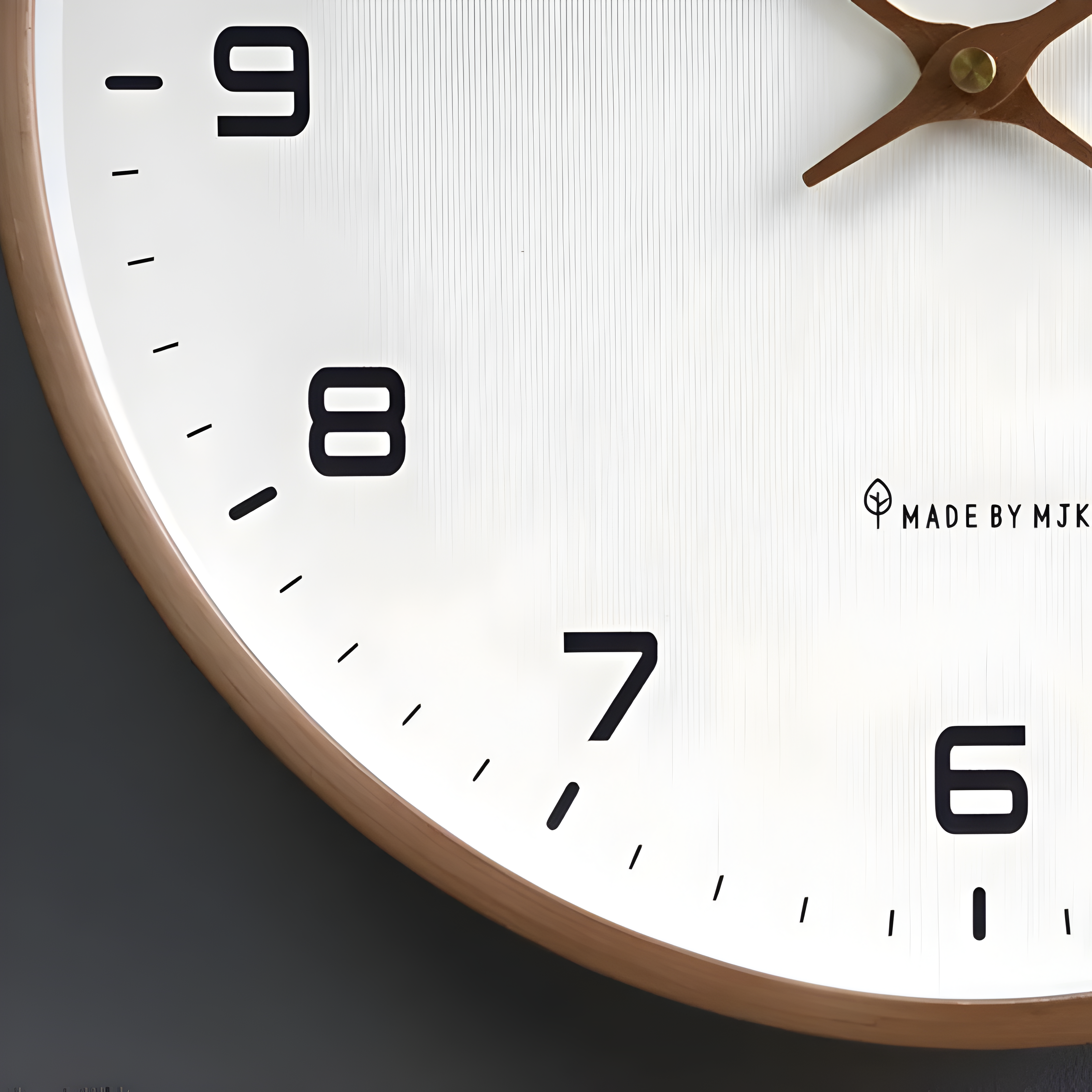 Horloge murale ronde moderne en bois avec mouvement silencieux pour salon, cuisine et chambre | Restfield