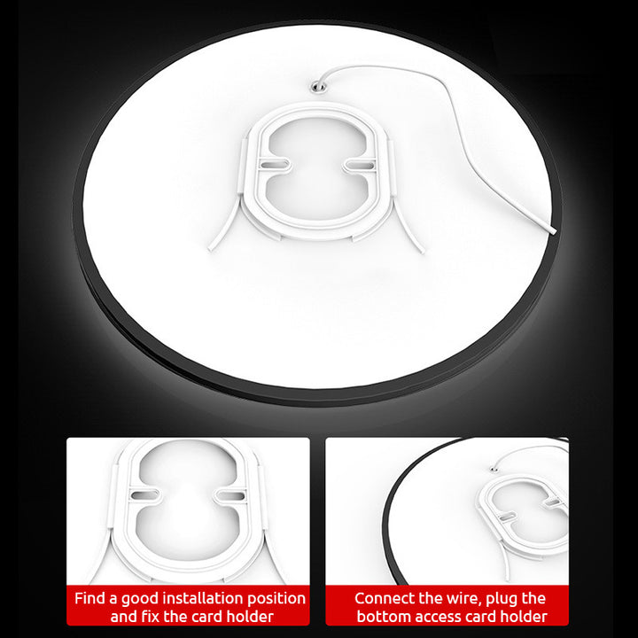 Ronde Plafondlamp Vlak Design LED Acryl Zwart Wit Goud Zilver Moderne Plafondverlichting Energiebesparend Woonkamer Slaapkamer | Sansoti
