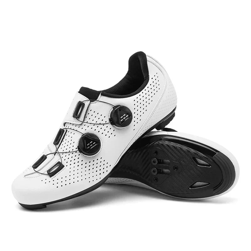 Unisex-Fahrradschuhe mit Drehverschlüssen, atmungsaktiv, leicht, für Mountainbike, Rennrad und Radsport | Sansoti