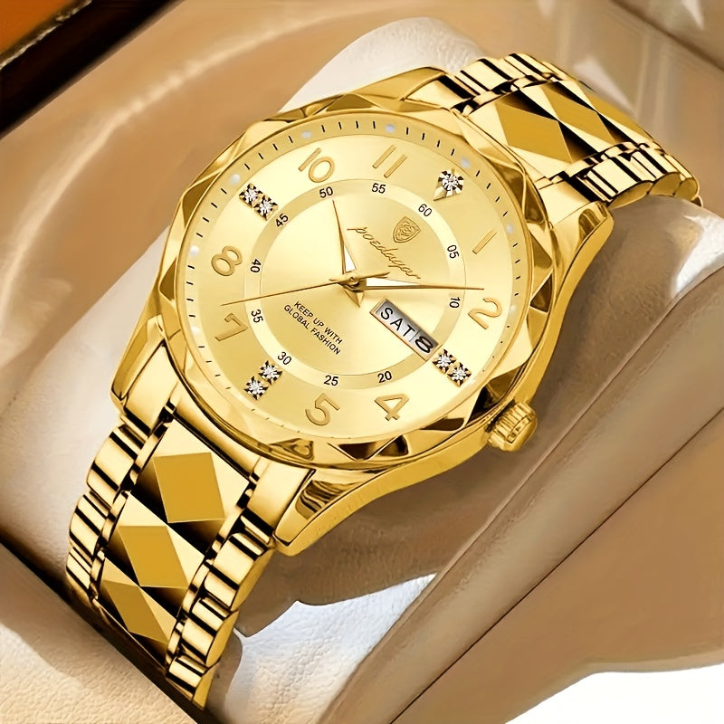 Multifunctioneel Sporthorloge Heren Waterdicht 50m Chronograaf Alarm Dual Display Quartz Polshorloge | Sansoti