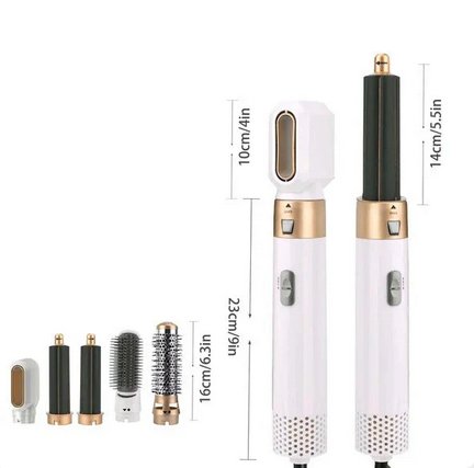 Professioneller 5-in-1 Airstyler mit Aufsätzen und Lufttechnologie für Trocknen, Locken, Volumen und glattes Haar | Restfield