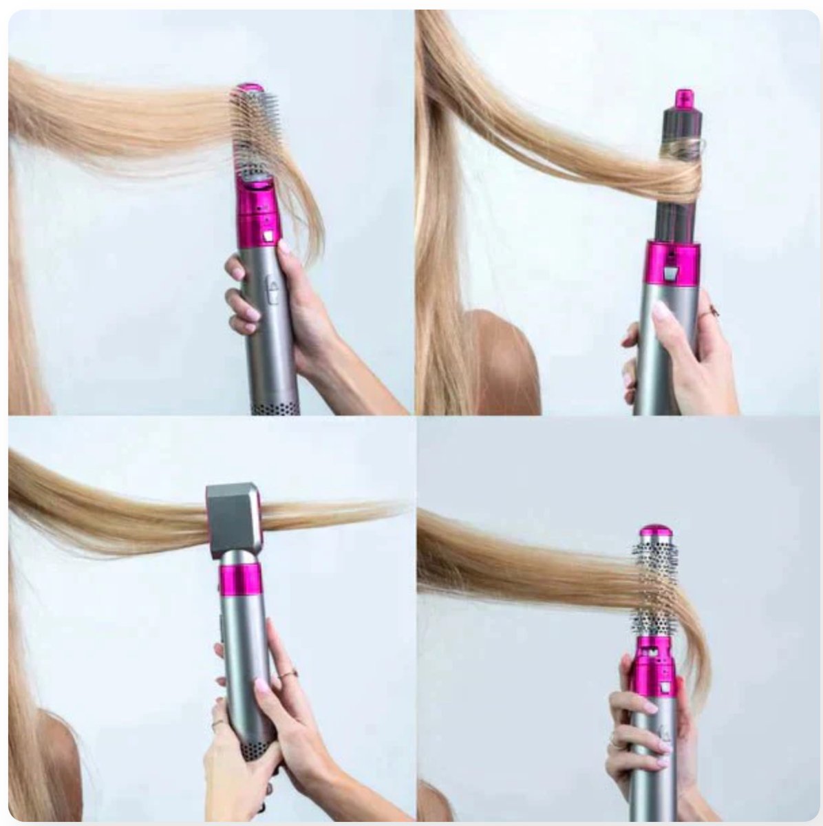 Professioneller 5-in-1 Airstyler mit Aufsätzen und Lufttechnologie für Trocknen, Locken, Volumen und glattes Haar | Restfield