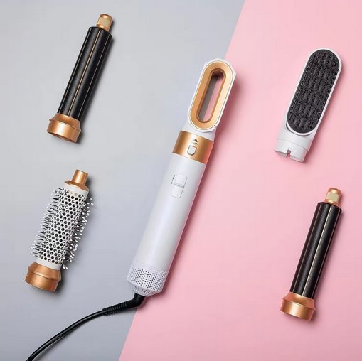 Professioneller 5-in-1 Airstyler mit Aufsätzen und Lufttechnologie für Trocknen, Locken, Volumen und glattes Haar | Restfield