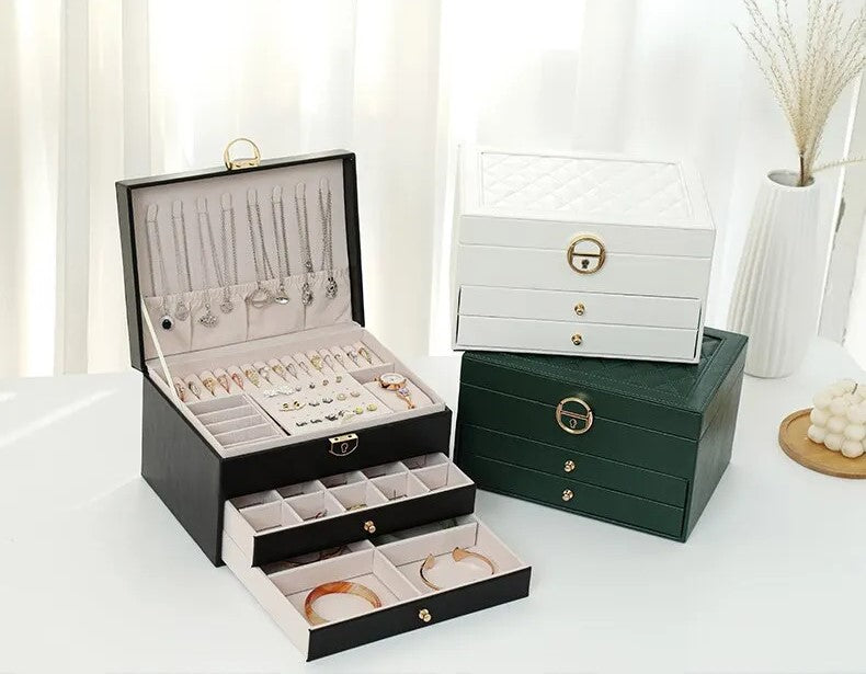 Luxe Sieradendoos met Meerdere Lagen – Elegante Opbergbox voor Sieraden | Sansoti