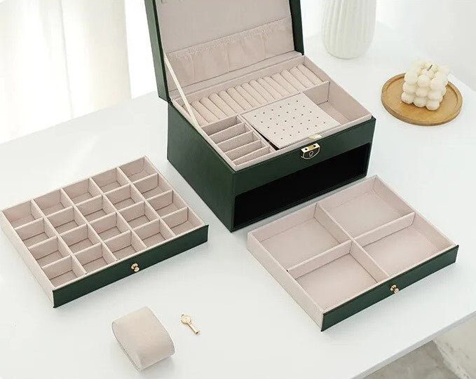 Luxe Sieradendoos met Meerdere Lagen – Elegante Opbergbox voor Sieraden | Sansoti