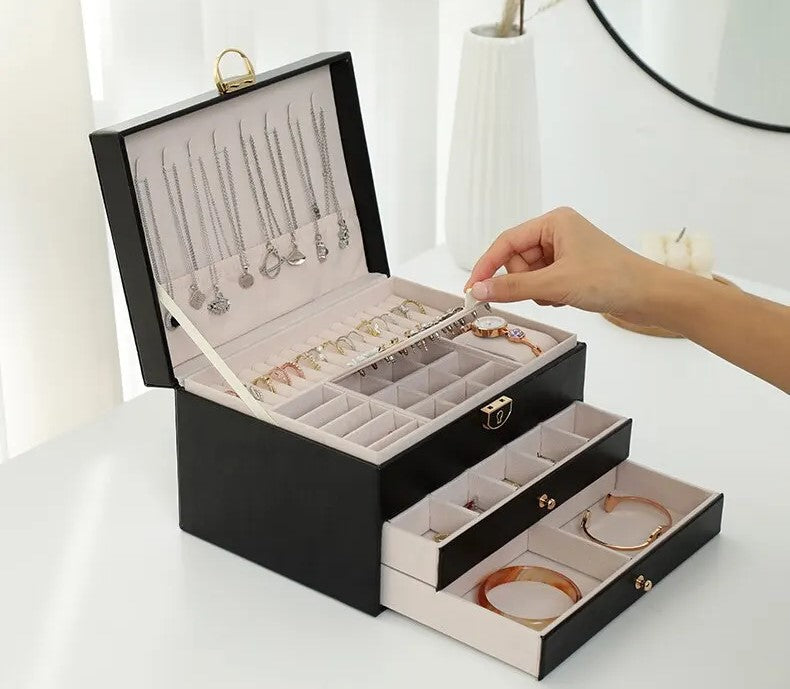 Luxe Sieradendoos met Meerdere Lagen – Elegante Opbergbox voor Sieraden | Sansoti