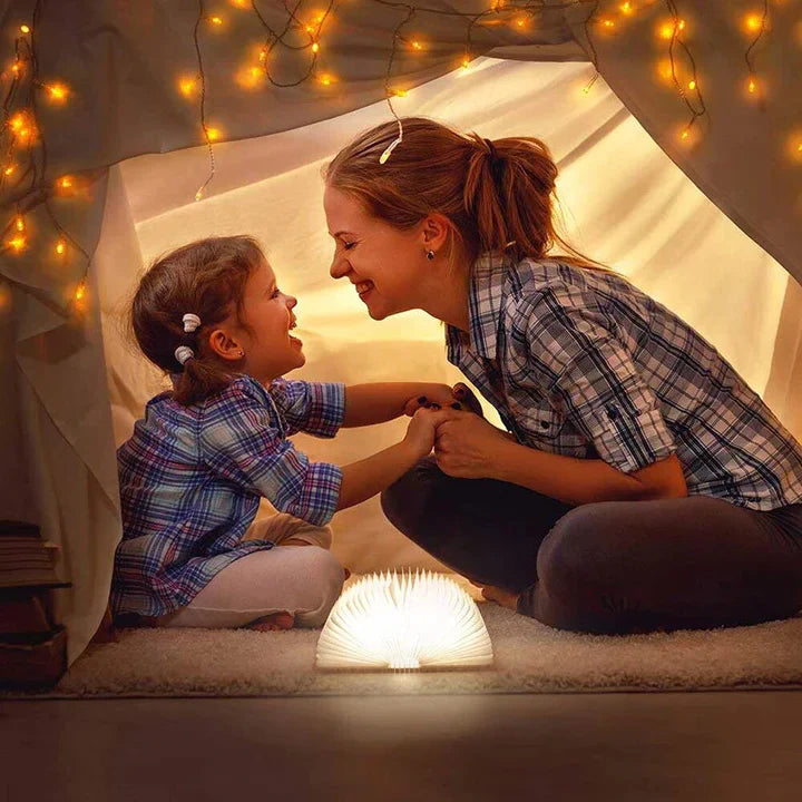 Boeklamp LED met Warm Licht – Decoratieve Houten Lamp in Boekvorm voor Sfeervolle Verlichting | Sansoti