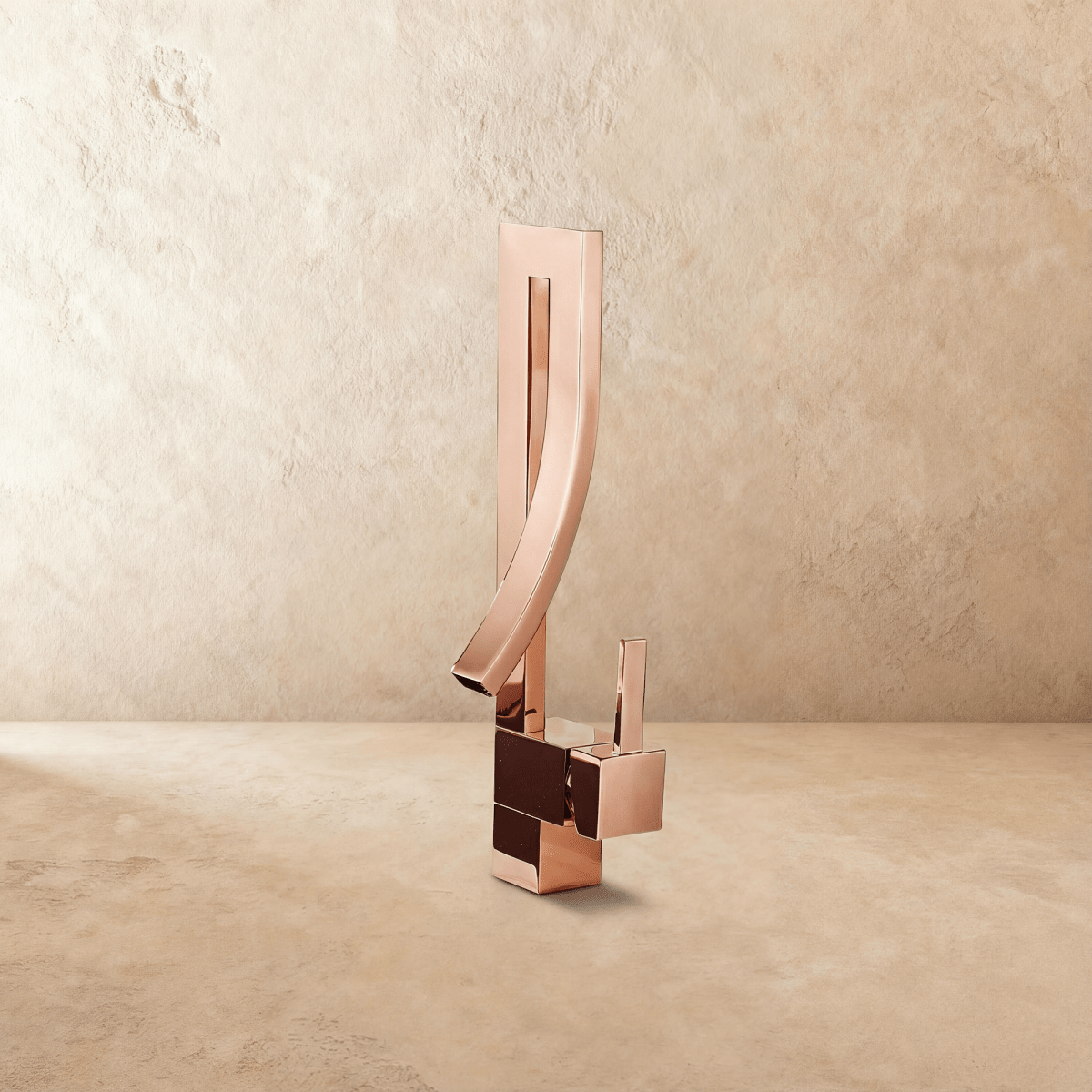 Moderne Design-Waschtischarmatur mit offenem Auslauf und geradliniger Geometrie | Restfield