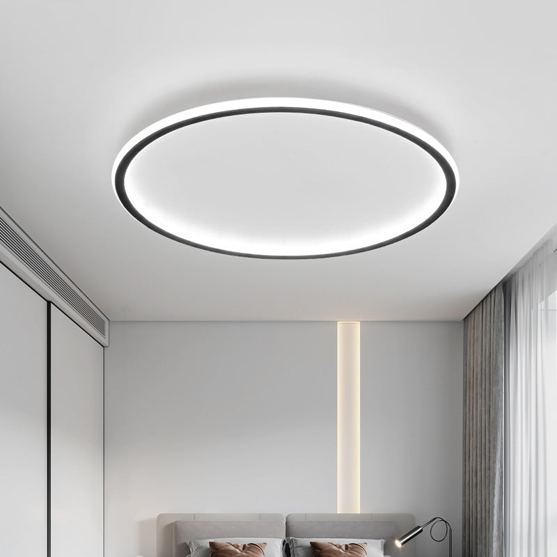 Runde LED-Deckenleuchte Skandinavisches Design Aluminium Esszimmer Wohnzimmer Modern Minimalistisch Dimmbar | Sansoti