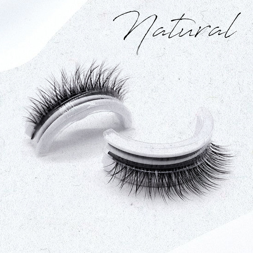 Reusable Self-Adhesive False Eyelashes Water-Resistant Natural Look without Glue Fake Eyelashes Eye Makeup | Sansoti
