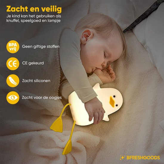 Veilleuse Slaapvriend pour Enfants – Lumière Douce et Apaisante contre la Peur du Noir