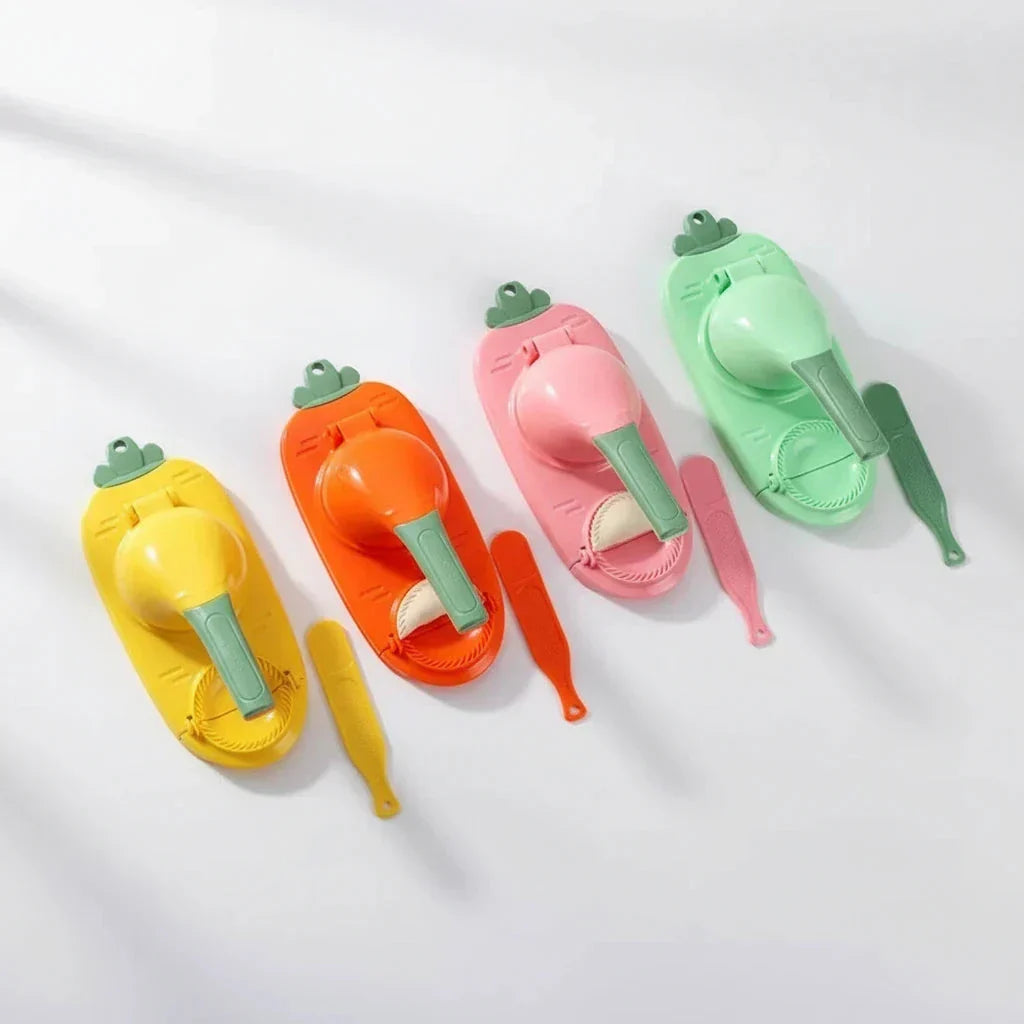 2-in-1-Teigformer für Ravioli und Dumplings, manueller Pastamaker, Küchenutensil, 27,5 x 23 cm, für das Kochen zu Hause | Sansoti
