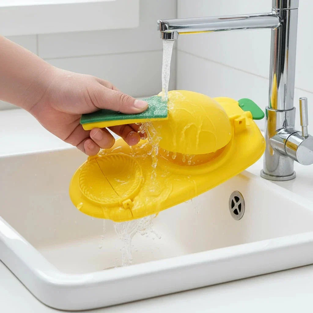 2-in-1-Teigformer für Ravioli und Dumplings, manueller Pastamaker, Küchenutensil, 27,5 x 23 cm, für das Kochen zu Hause | Sansoti