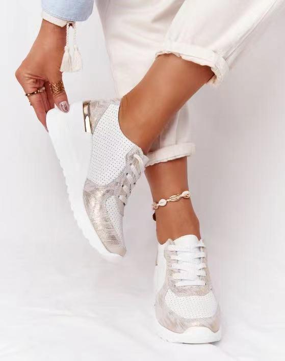 Dames Sneakers Ademend met Verstevigde Hiel & Antislip Zool Casual Sportschoenen Wandelschoen Vrije Tijd | Sansoti