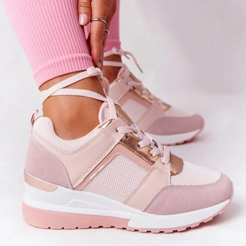 Luchtkussen Damessneakers Mesh Ademend Lichtgewicht Wandelschoenen Sportieve Vrijetijdsschoenen Dames | Sansoti