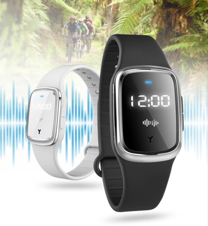 Ultrasonische Muggenarmband met 3 Frequentiemodi USB-Oplaadsysteem Insectenbescherming Camping Outdoor | Sansoti