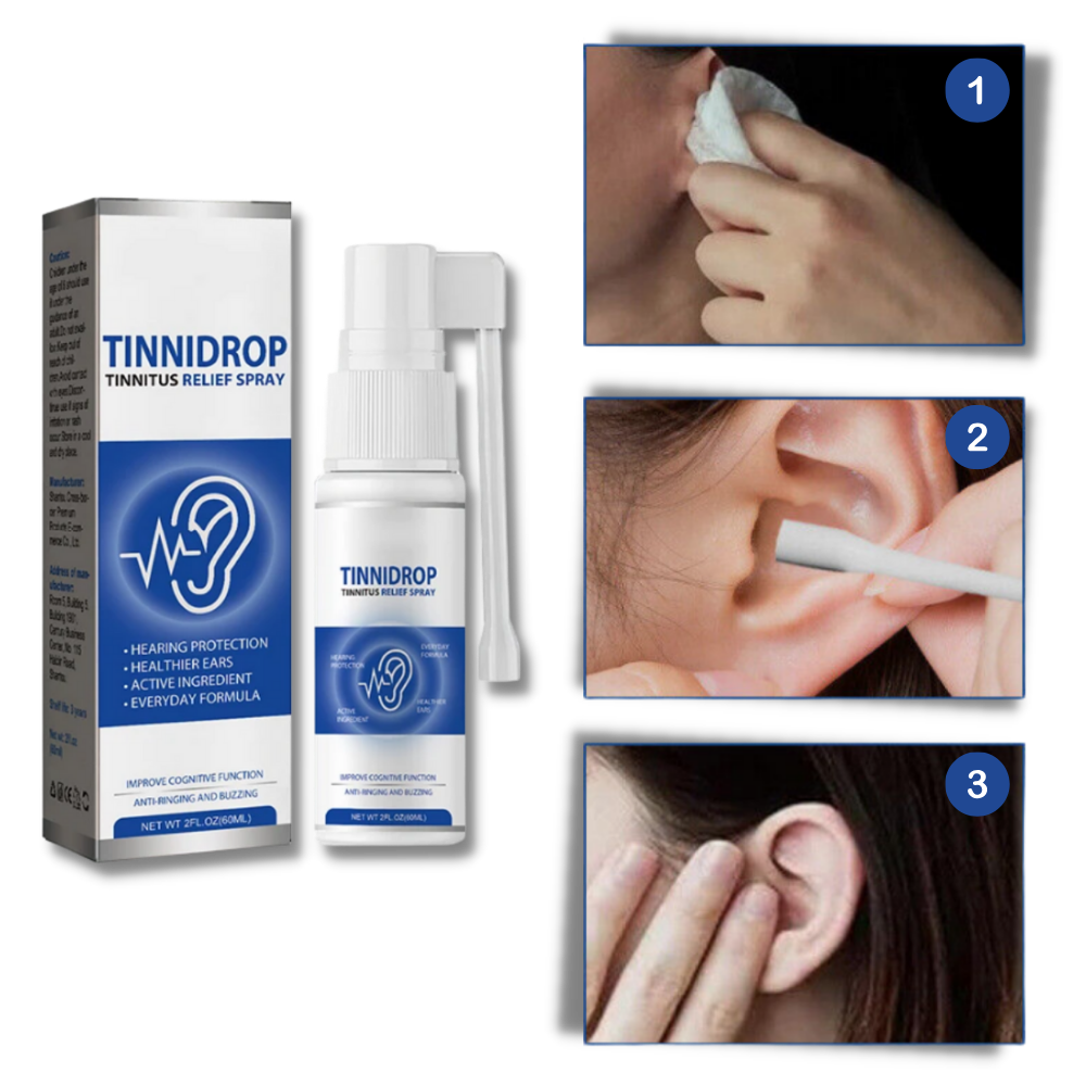 Natuurlijke Oorspray met Ginkgo & Ginseng 60ml - Voor Gehoorwelzijn - Sprayvorm voor Eenvoudige Toepassing | Sansoti