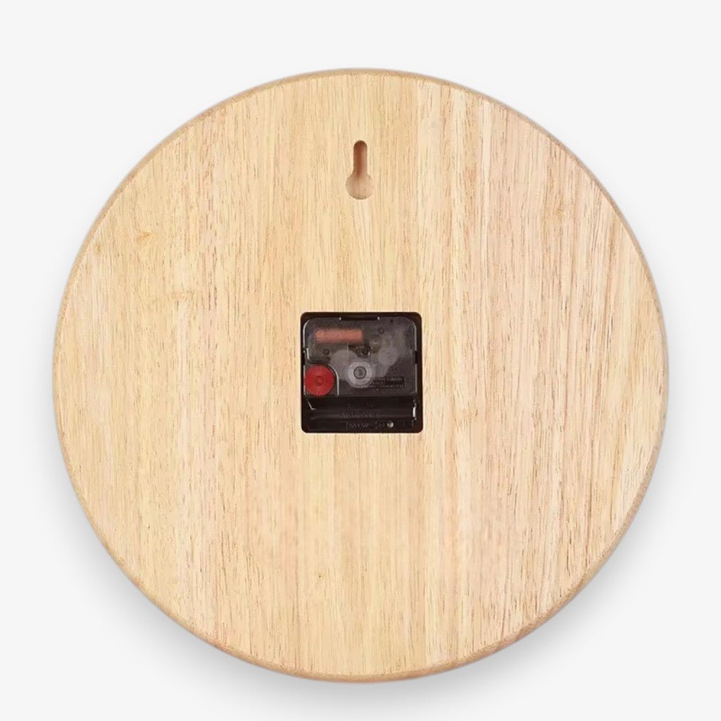 Stille Houten Wandklok Scandinavische Stijl Woonkamer Slaapkamer Decoratie Natuurlijk Hout Interieur | Sansoti