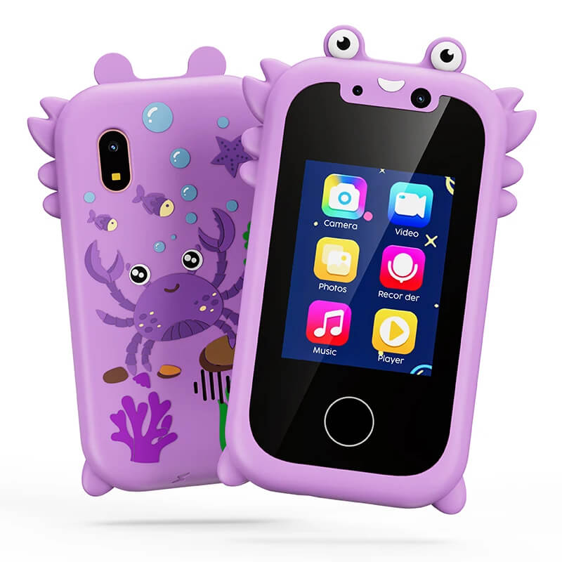 Kinderspeelgoed Smartphone met Camera Muziekspeler Touchscreen Educatief Speeltoestel Interactief Leren Kind | Sansoti
