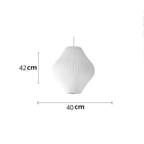 Hanglamp Nelson Bubble Handgebreid Zijde Wit IJzer LED Woonkamer Eetkamer Slaapkamer | Sansoti