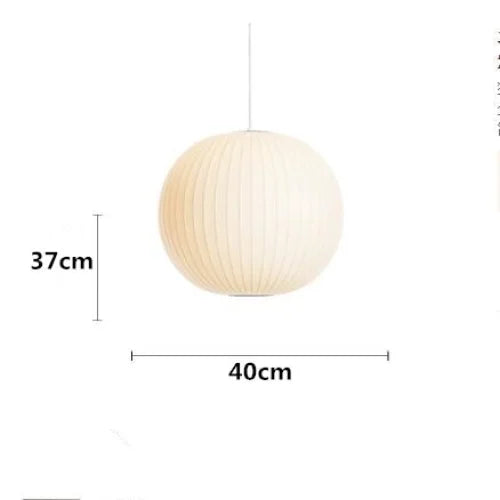 Hanglamp Nelson Bubble Handgebreid Zijde Wit IJzer LED Woonkamer Eetkamer Slaapkamer | Sansoti